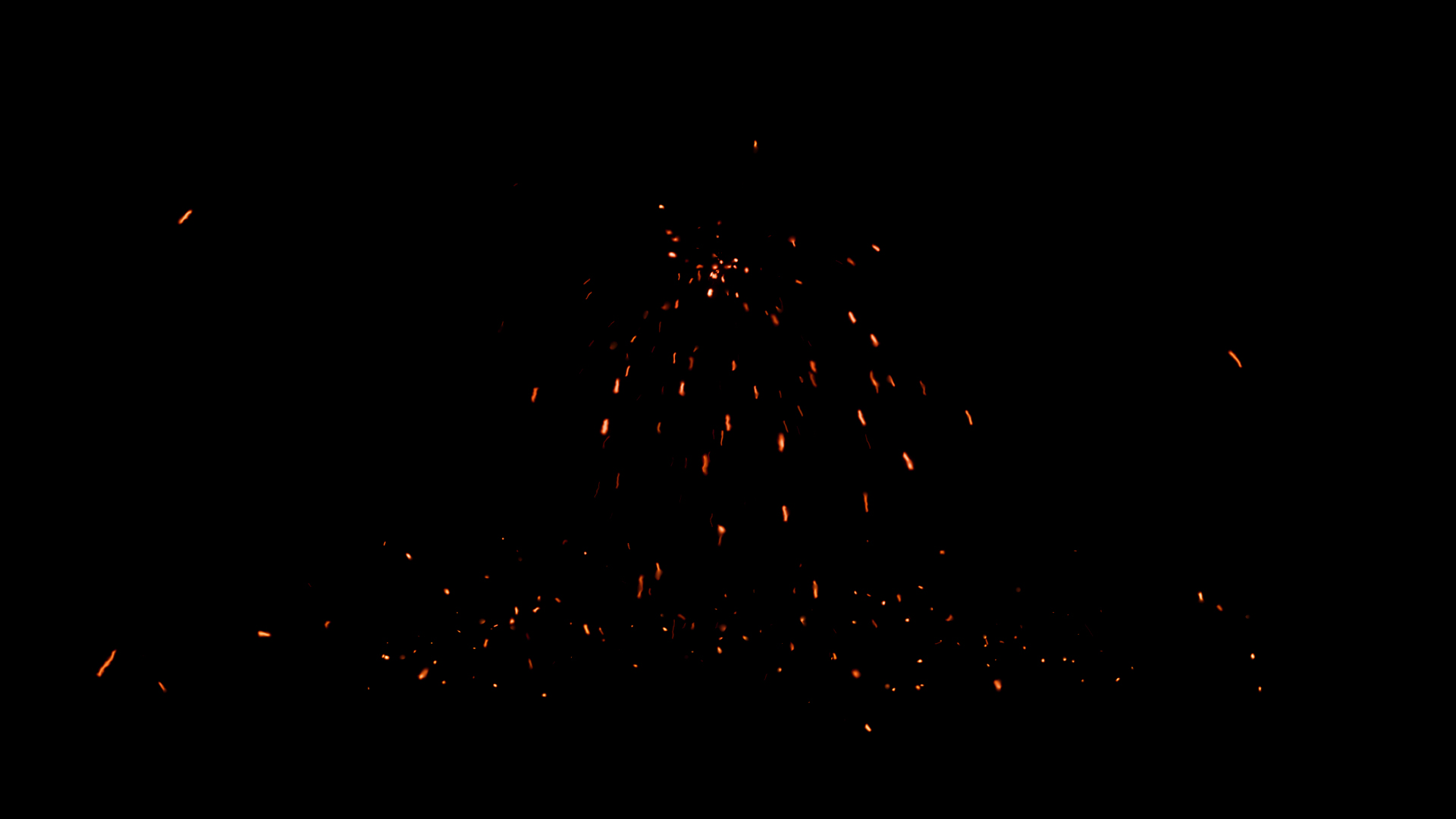 火花粒子喷射弹跳透明通道视频的预览图