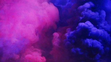 创意蓝紫色动态烟雾背景视频的预览图