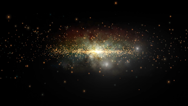 闪光粒子空间动态镜头展示视频的预览图
