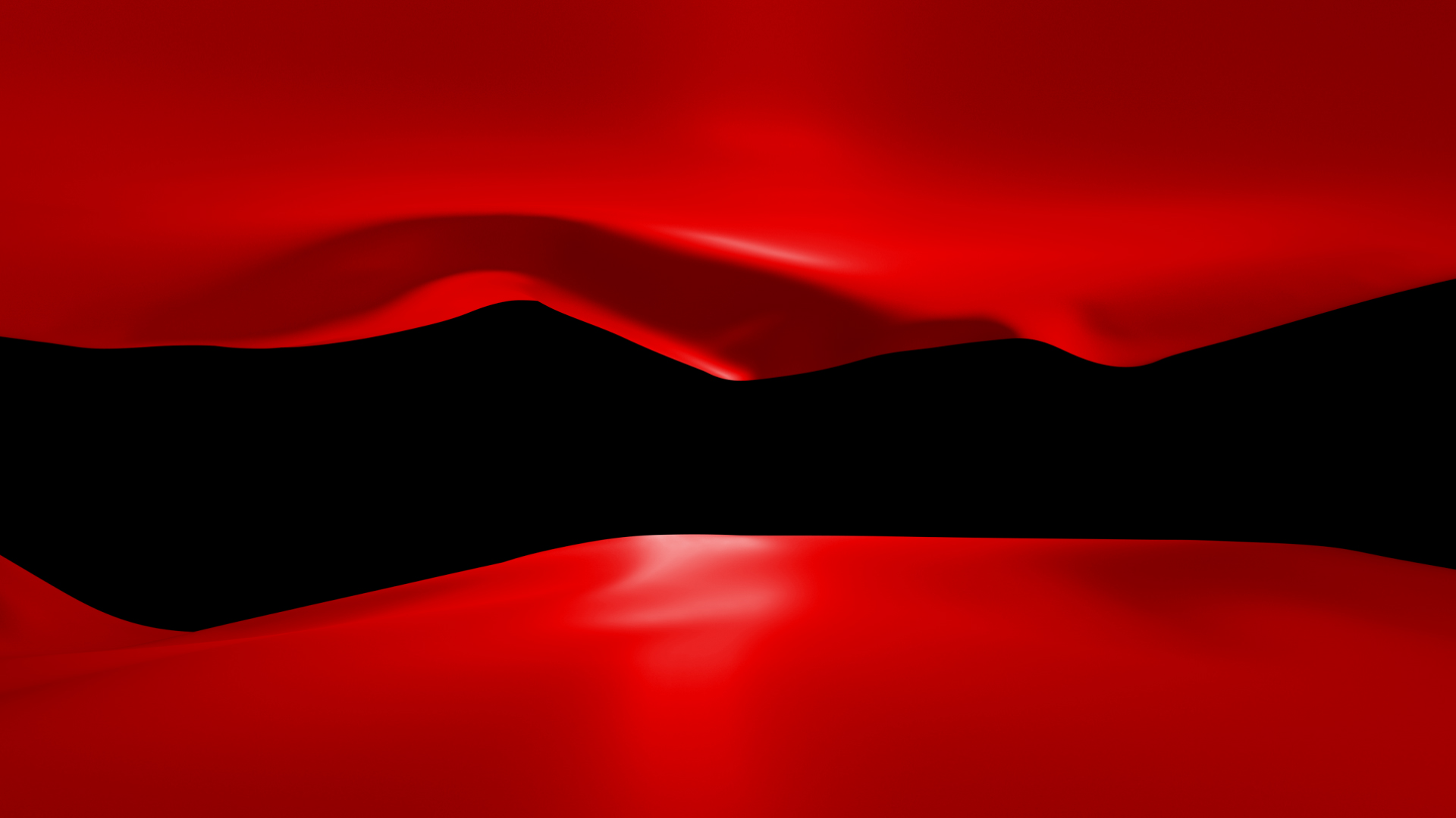 红色绸带飘扬ae模板视频的预览图