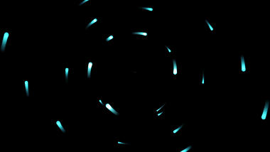 蓝色唯美星轨AE粒子挂件视频的预览图