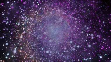 蓝紫色星空AE粒子标题模板视频的预览图