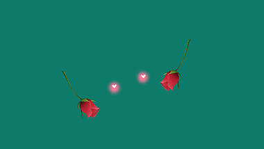 玫瑰害羞综艺栏目花字带通道视频的预览图