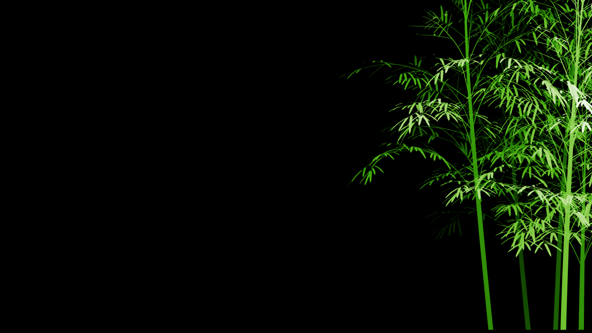 中国风清新竹子竹叶摆动透明通道视频的预览图
