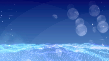 蓝色静谧粒子波浪动态背景视频的预览图