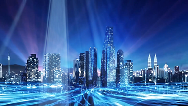 城市信息化高速发展动态科技背景视频的预览图