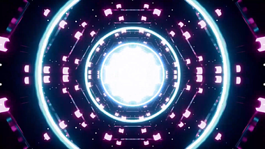 时空穿梭圆形舞台动态背景视频的预览图