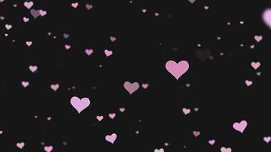 粉红色爱心粒子飘入效果后期免抠元素视频的预览图