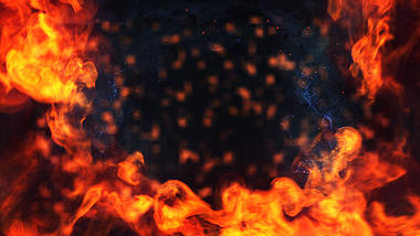 震撼火焰背景ae模板视频的预览图