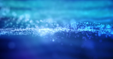 高清蓝色星空粒子动态背景视频的预览图