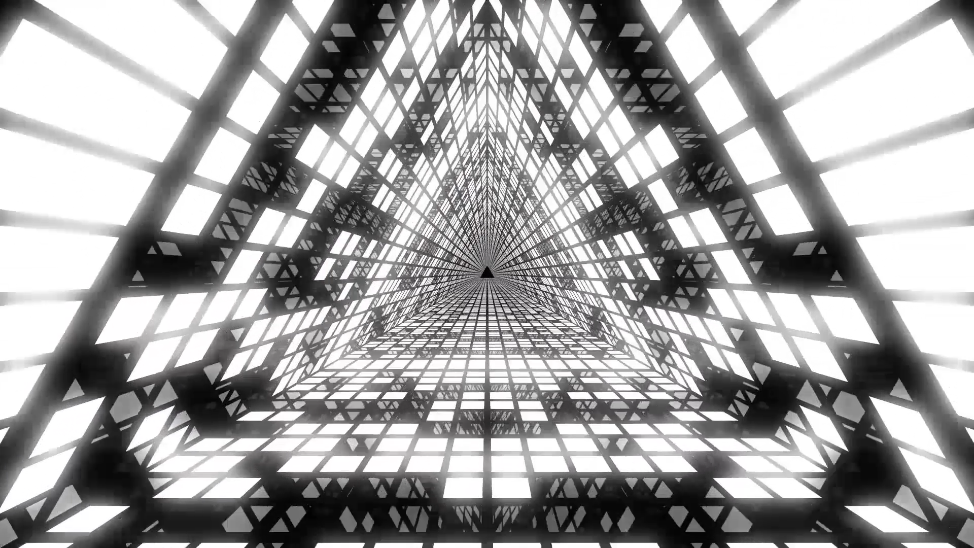摩登黑白三角穿梭动态舞台背景视频的预览图