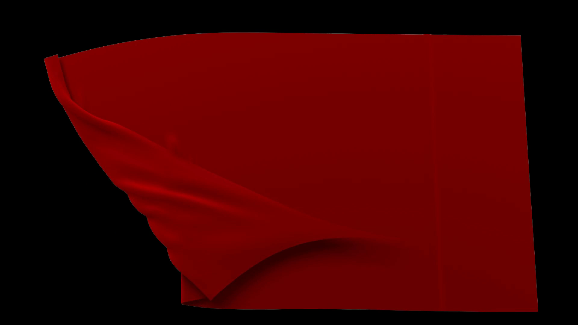 一块红布掀开后期展示图文应用视频的预览图