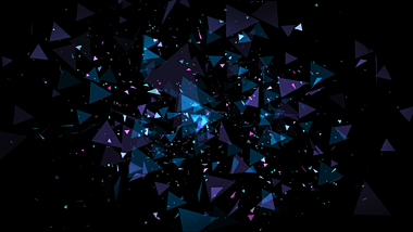 后期三角面高清动态粒子背景视频的预览图