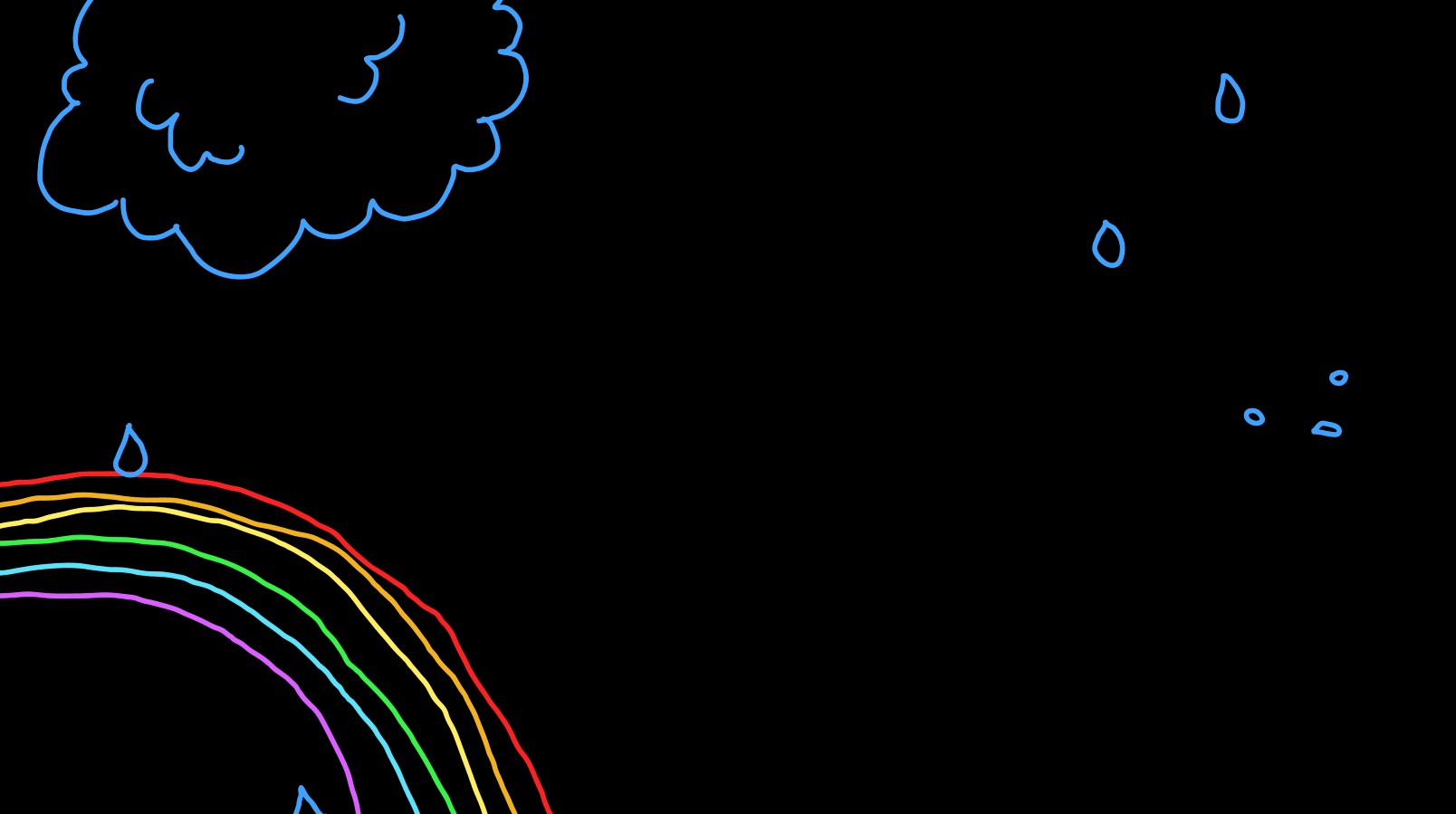 手绘创意卡通彩虹场景内容后期效果应用视频的预览图