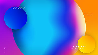 绚丽水彩流动圆形球体背景视频素材视频的预览图