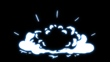 MG卡通烟雾特效效果爆开爆炸免抠元素视频的预览图