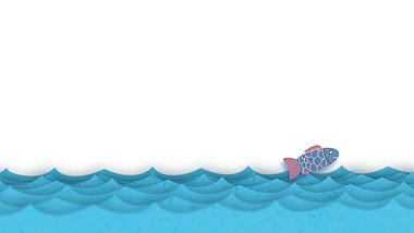 中国风新式水面金鱼锦鲤跳跃动画元素视频的预览图