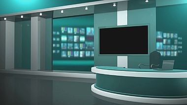 新闻虚拟演播厅LED科技背景效果视频的预览图
