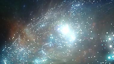 大气磅礴闪耀宇宙星空特效视频的预览图
