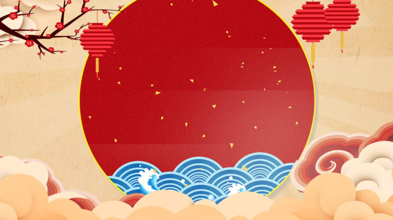红色中国风喜庆春节动态背景视频的预览图