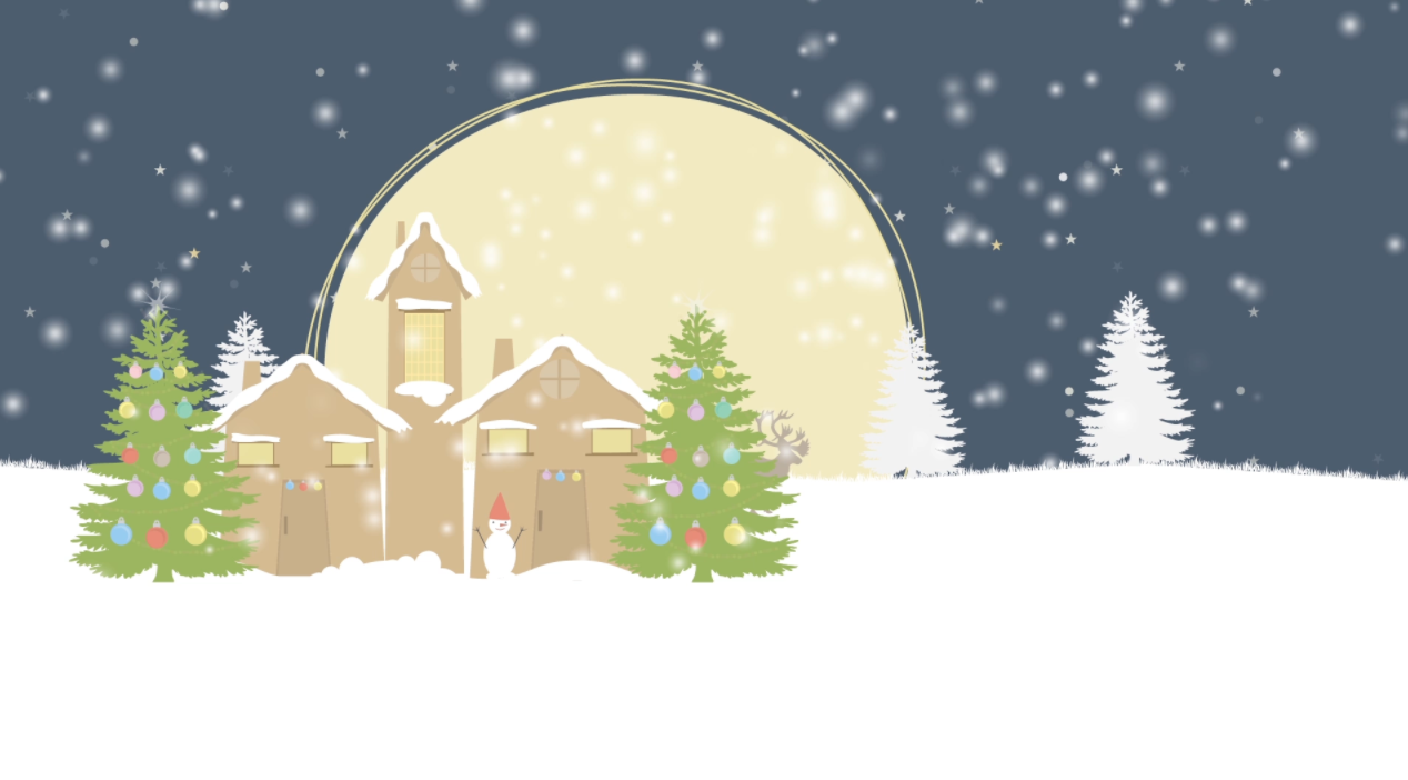 MG动画下雪的圣诞节视频的预览图