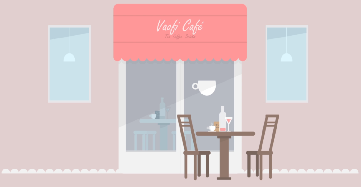 MG动画咖啡厅场景动态背景视频的预览图