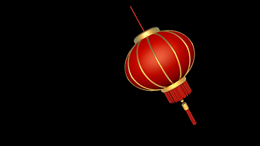 中国风灯笼摇摆挂件动态展示视频的预览图