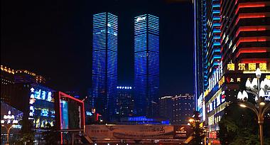 1080P贵阳城市夜景延时拍摄视频的预览图