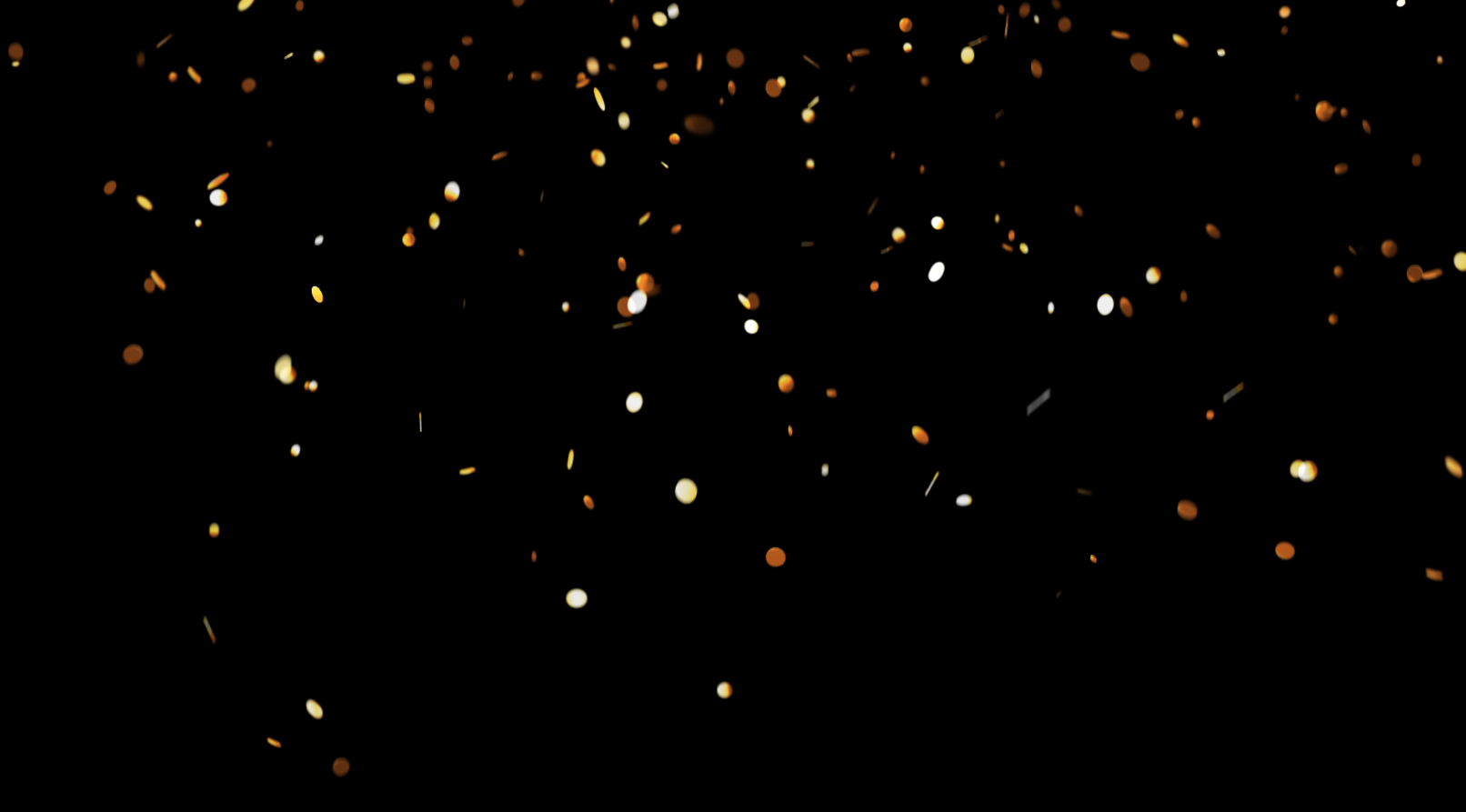 华丽金色粒子飞散效果后期内容展示应用视频的预览图