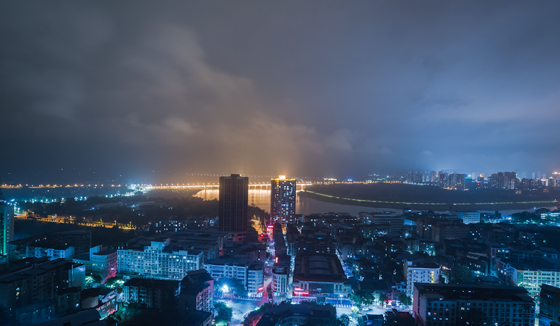 1080P魔幻江边都市延时夜景视频的预览图