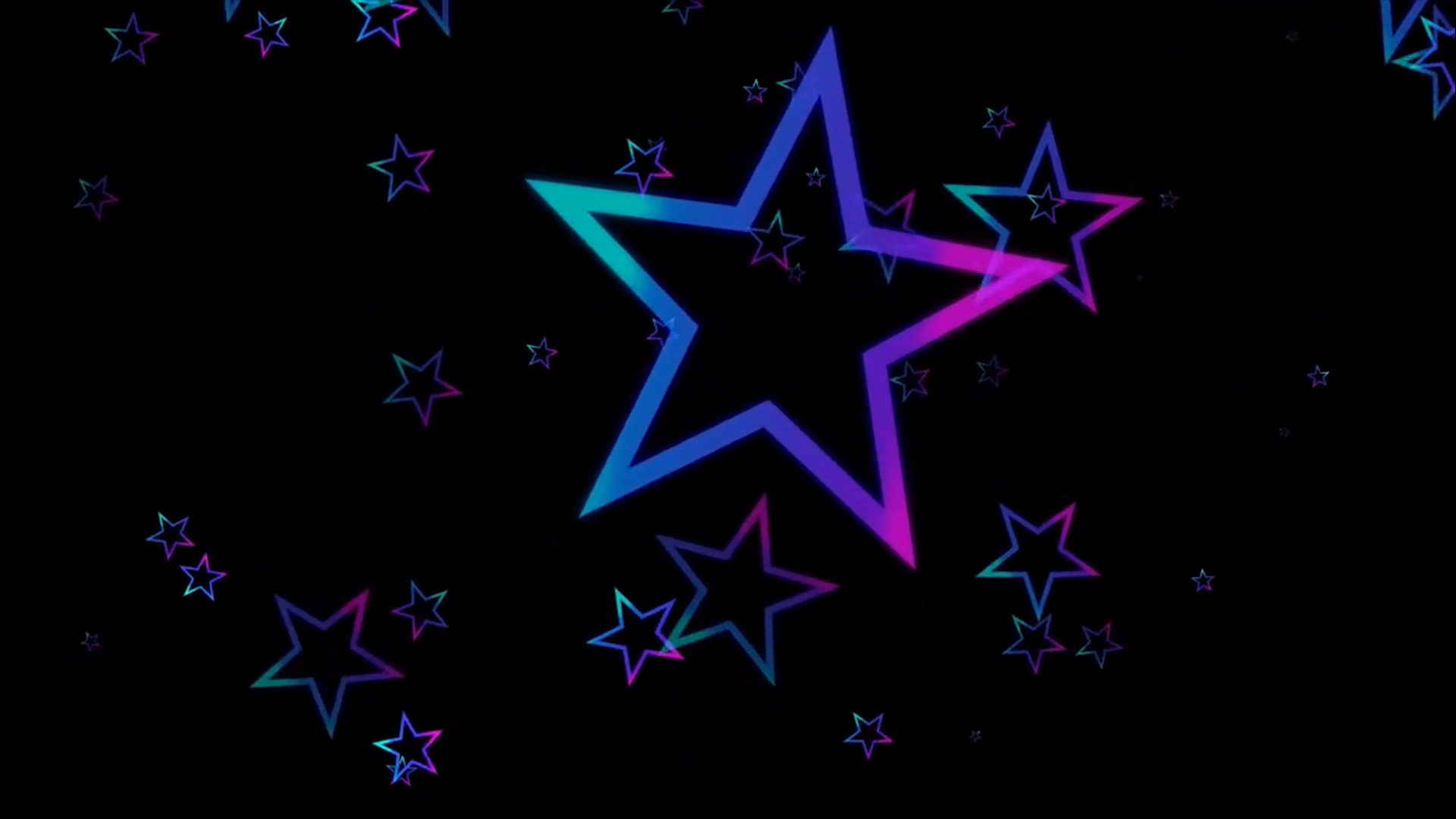 五角星五彩粒子舞台晚会背景视频视频的预览图