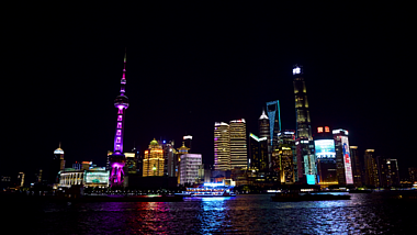 4K上海陆家嘴外滩城市延时风光视频的预览图