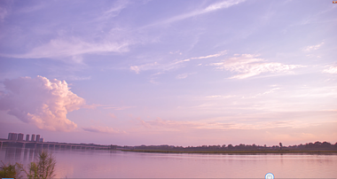 1080P大气延时拍摄河流夕阳视频的预览图