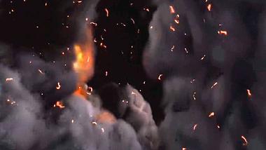 火焰炫酷爆炸效果背景视频素材视频的预览图