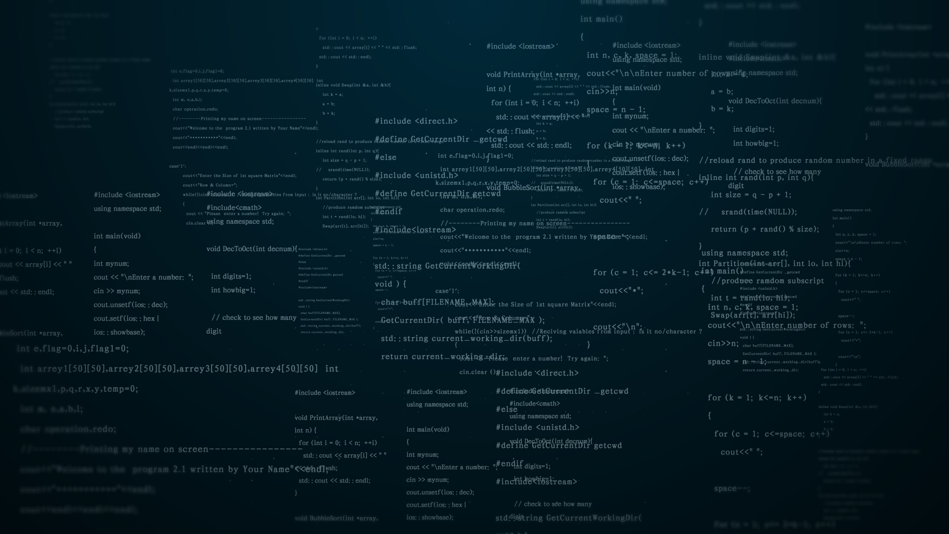 网页编程黑客后期程序效果ae模板视频的预览图