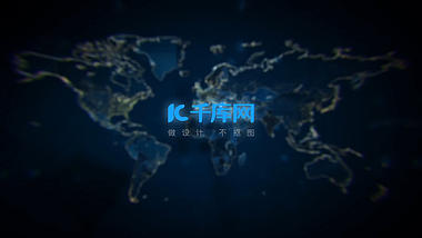 超实用宣传片开头结尾世界地图logo演绎ae模板视频的预览图