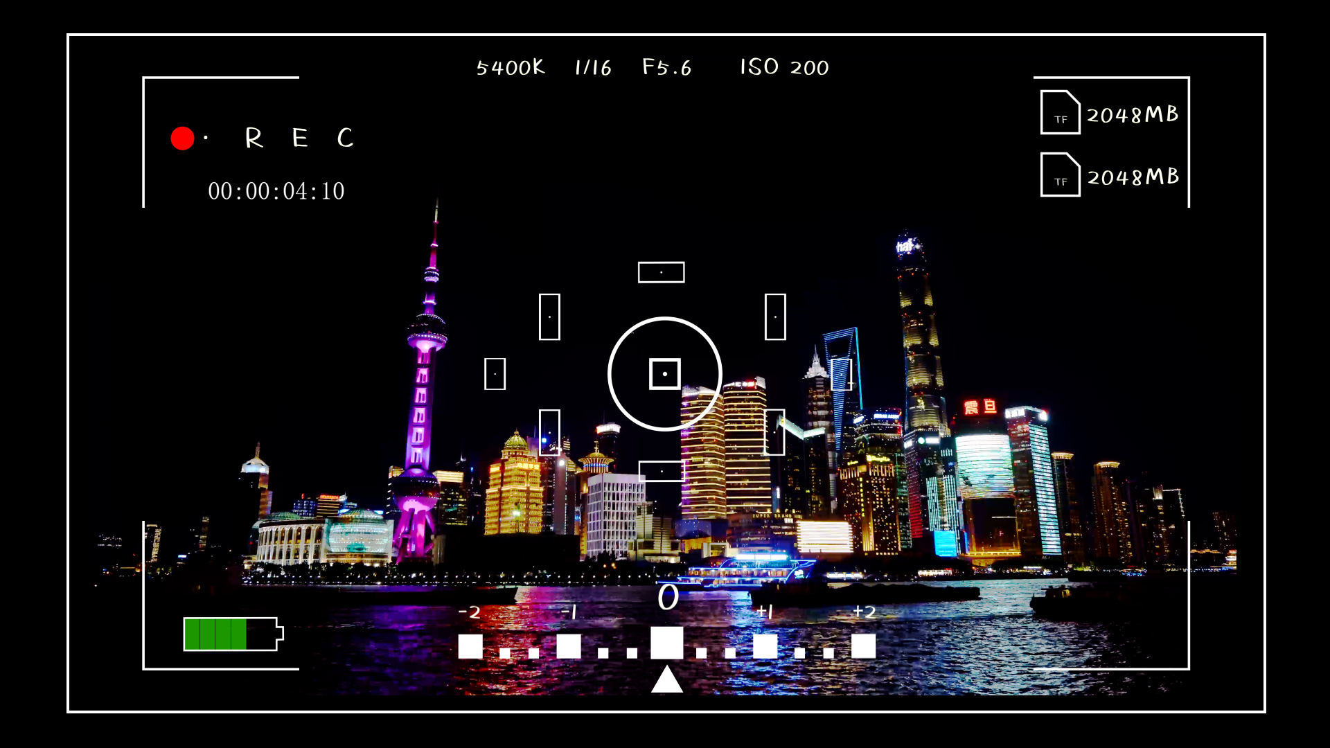 模拟单反微单相机取景框元素素材视频的预览图
