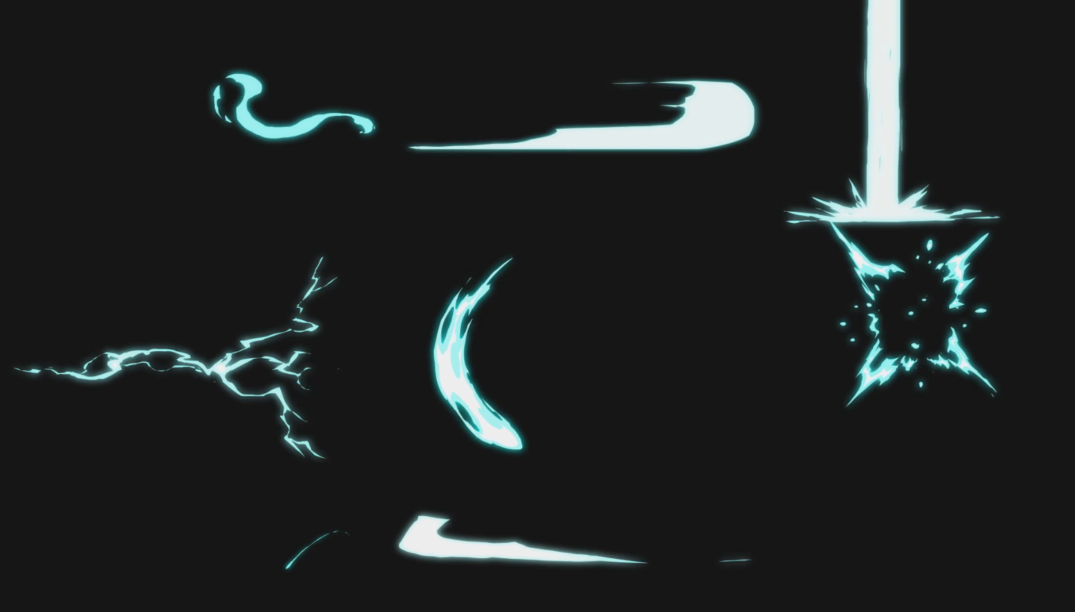 8款二维MG卡通能量光效爆炸后期免抠视频的预览图