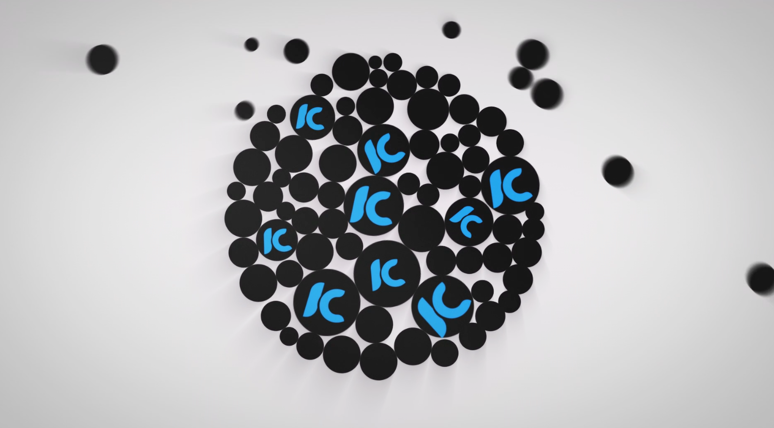 MG球体汇聚动感开场片头LOGO标志视频的预览图