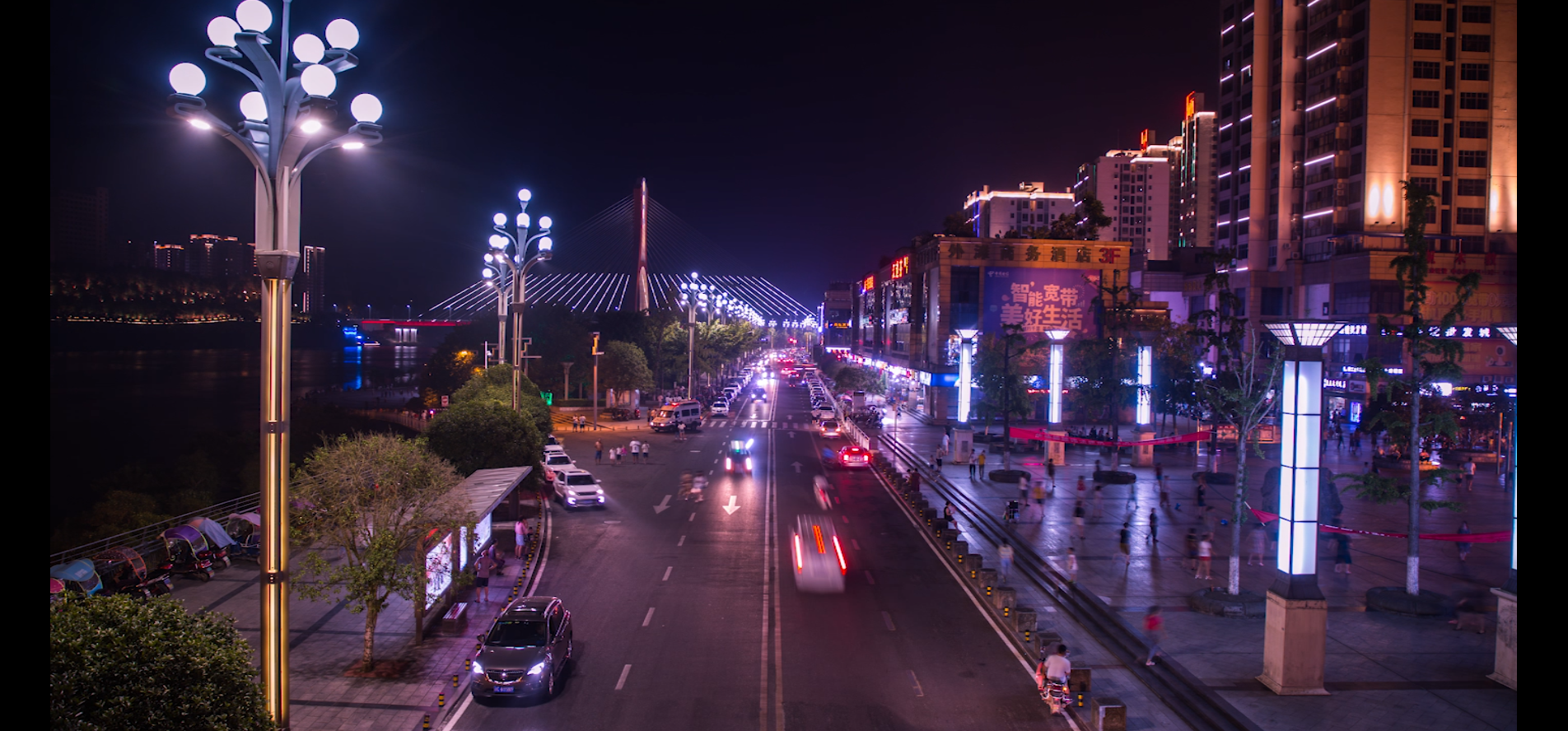 1080P高清延时城市夜景视频的预览图