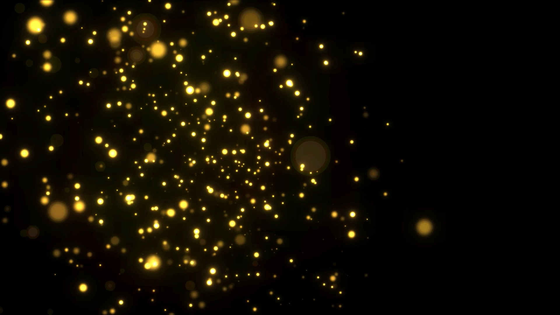 无缝循环后期金色奢华粒子光晕特效视频的预览图