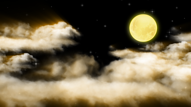 唯美天空夜色月亮云层免抠后期展示视频的预览图