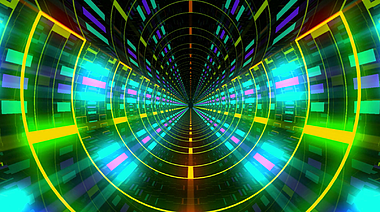 炫彩灯光大道循环隧道通道LED循环展示视频的预览图