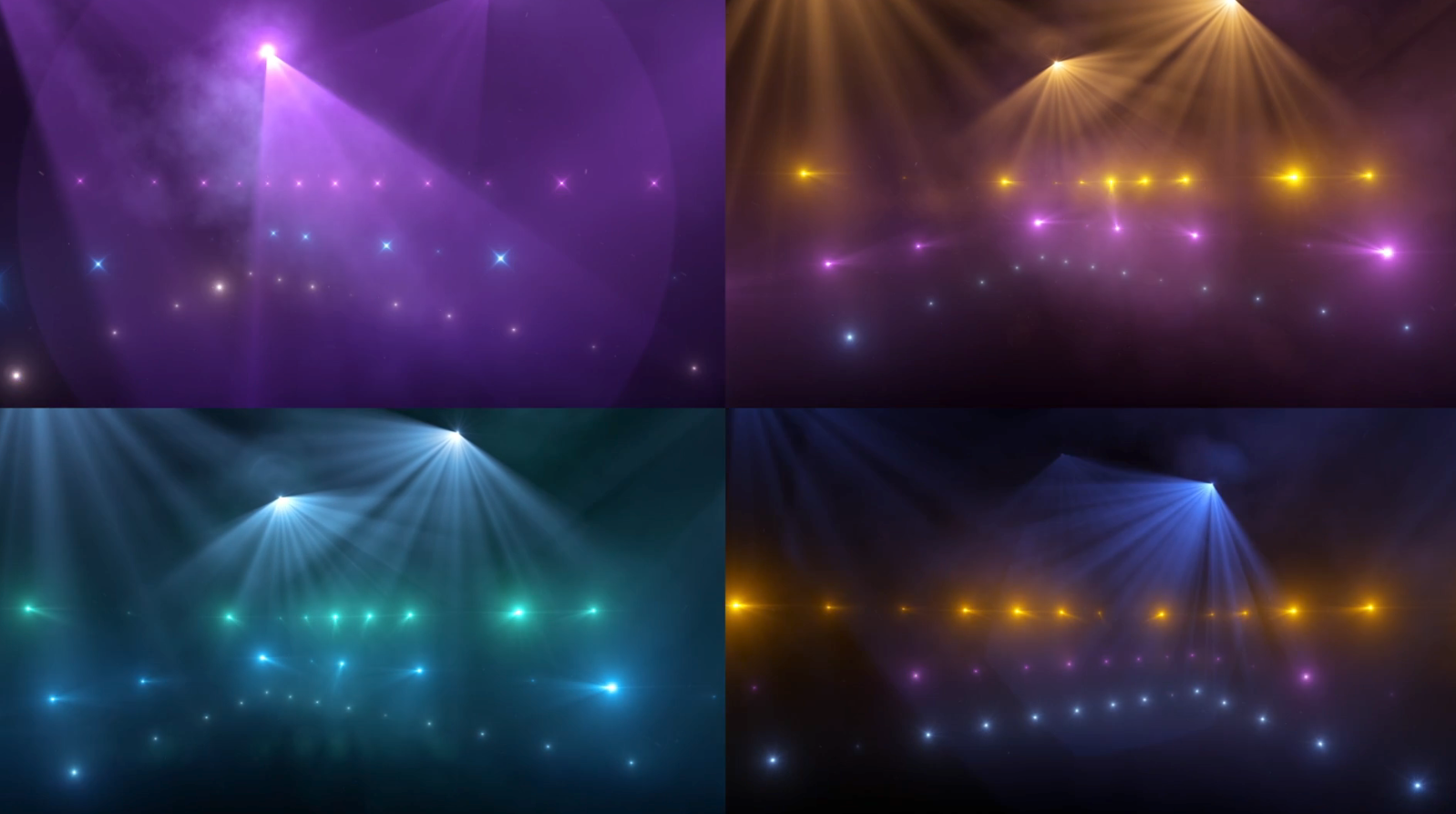 4款高端光效舞台灯光效果LED循环展示视频的预览图