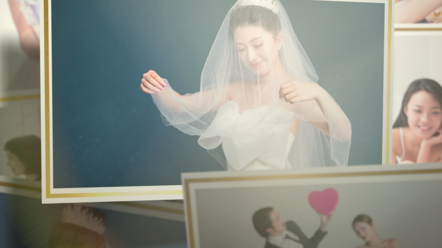 唯美婚礼视频电子相册展示AE模板视频的预览图