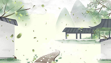 原创中国风建筑背景AE模板视频的预览图