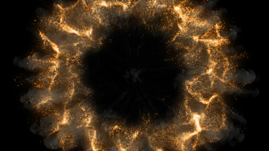 后期金色粒子爆炸动态展示视频的预览图