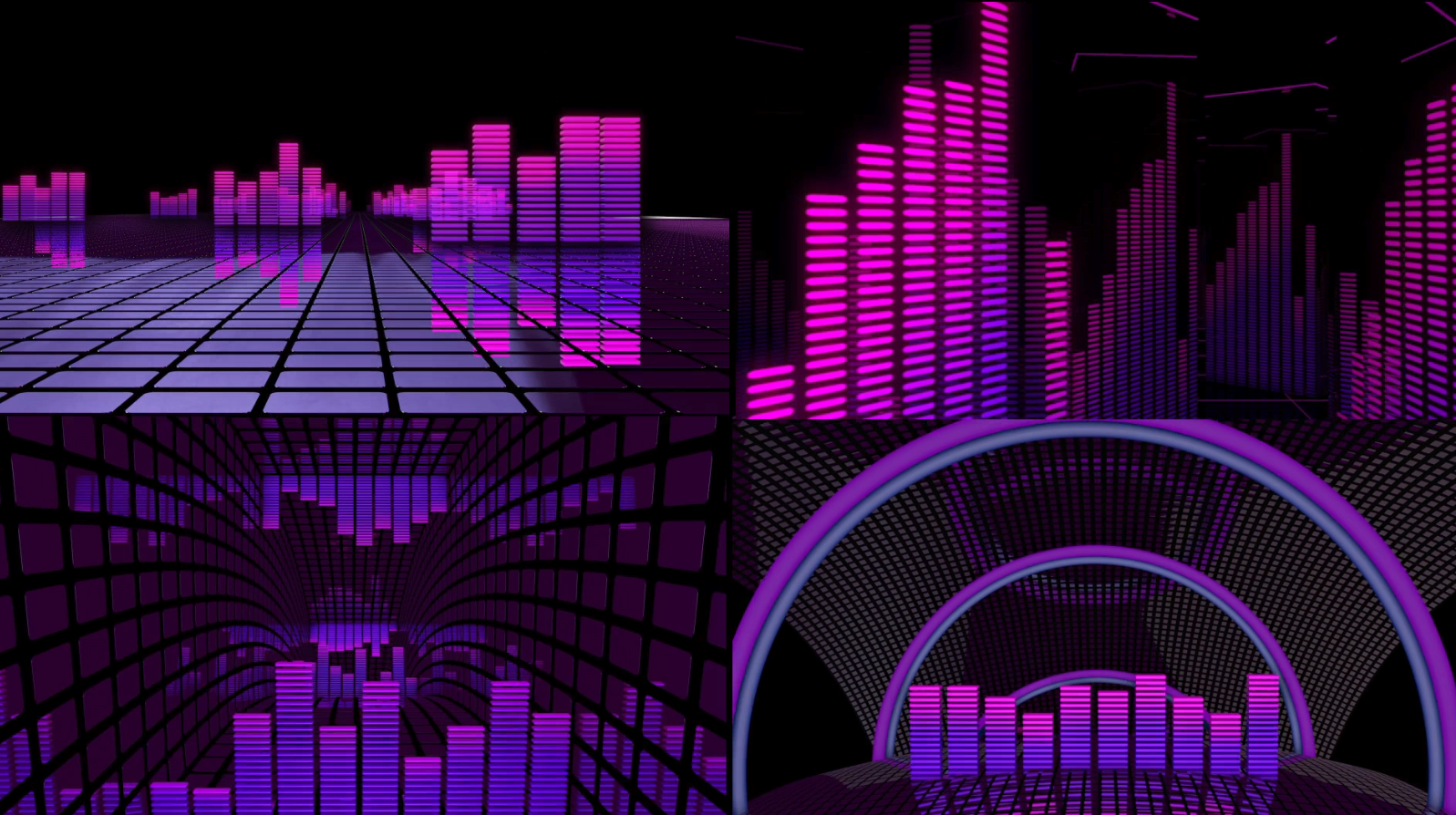 4款音乐城市音乐抖动效果LED循环背景视频的预览图