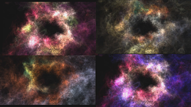4款宇宙星空中的LED背景循环大气演绎视频的预览图