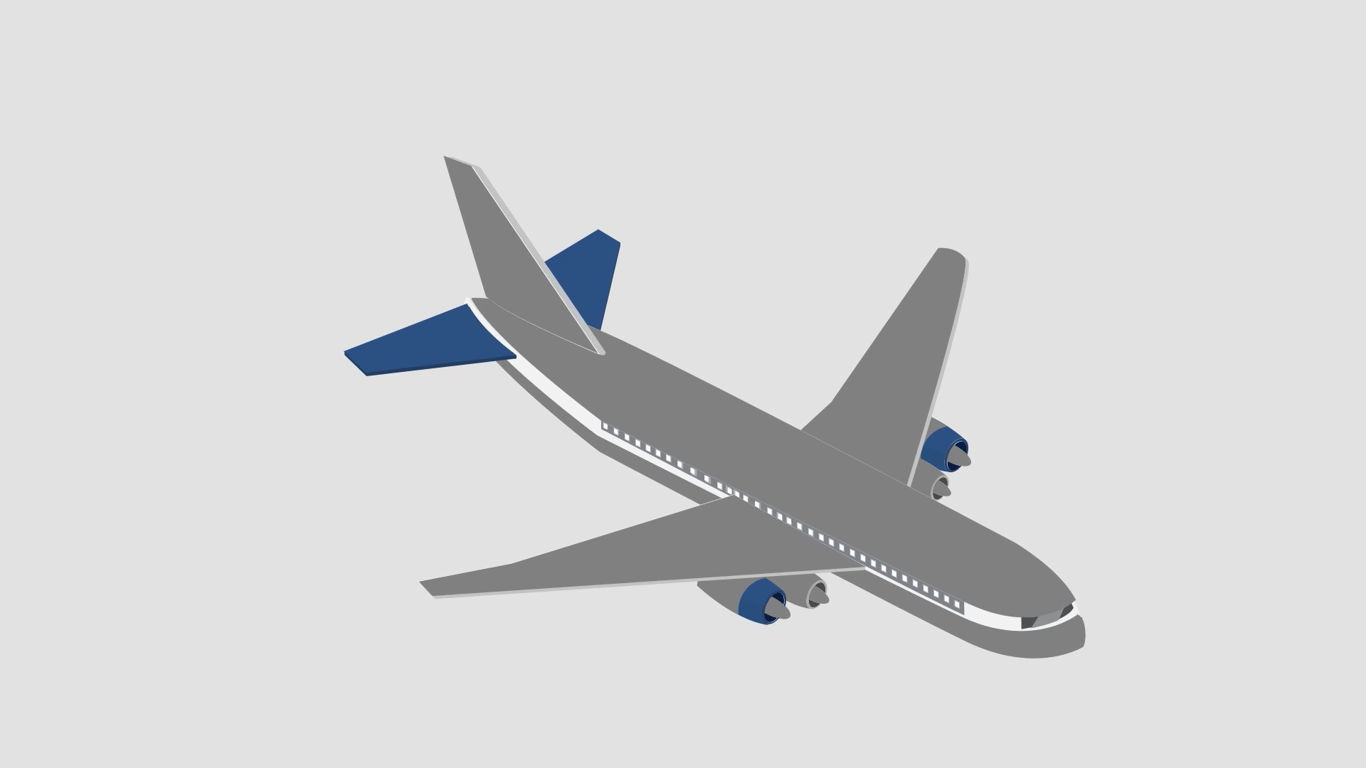 2.5D大型飞机动态展示视频的预览图